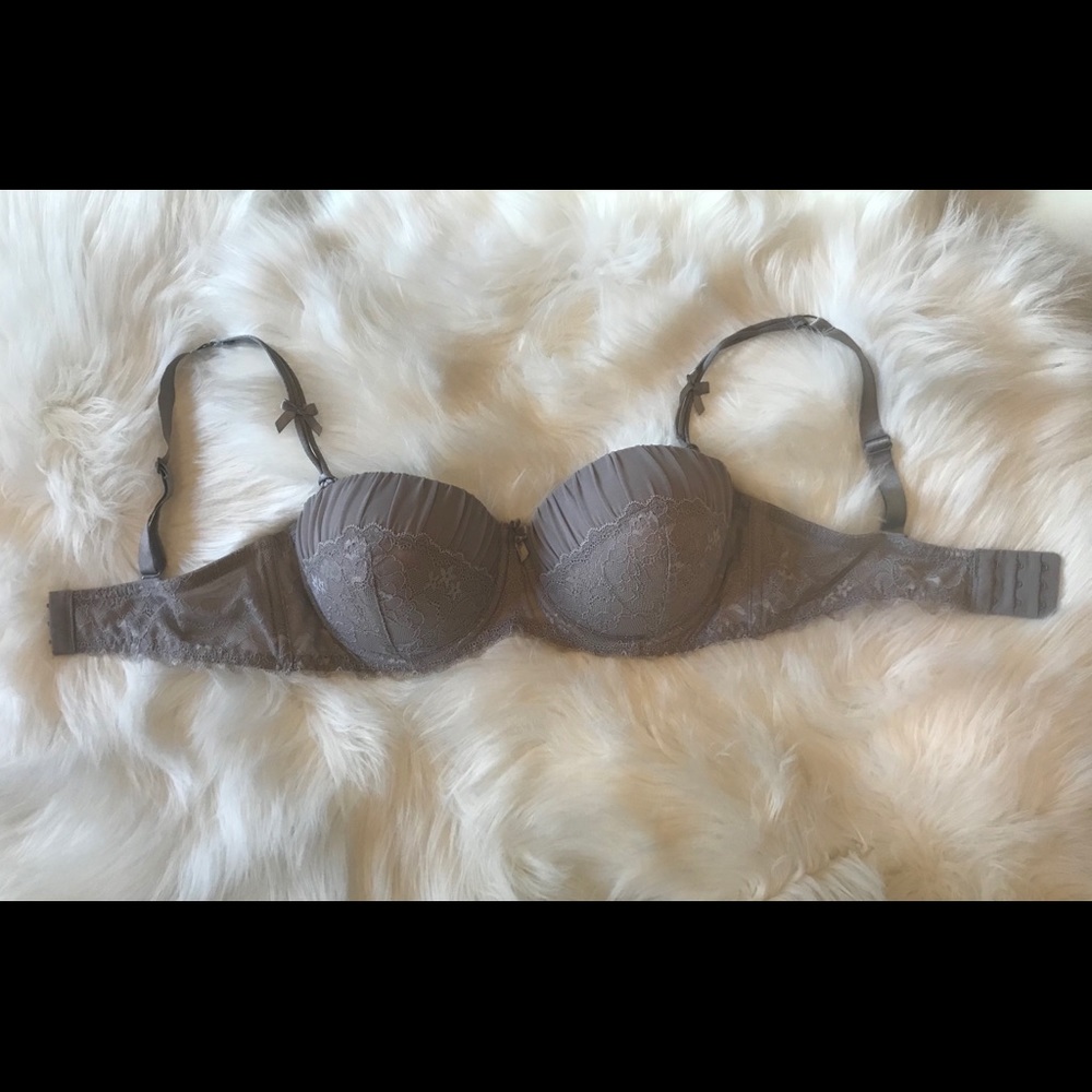 Lilac Gray Push-up Bra